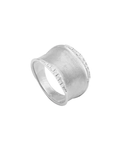 Marco Bicego Lunaria 18k 0.15 Ct. Tw. Diamond Ring In Multi