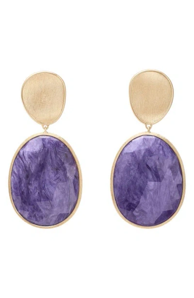 MARCO BICEGO LUNARIA CHAROITE DROP EARRINGS