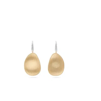 Marco Bicego Lunaria Collection 18k Yellow Gold And Diamond Medium Drop Earrings - Ob1343-a B1 Yw Q6