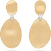 Marco Bicego Lunaria Diamond Drop Earrings In Gold