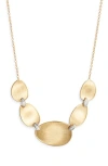 Marco Bicego Lunaria Diamond Frontal Necklace In Gold