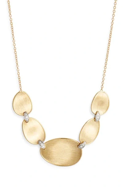 Marco Bicego Lunaria Diamond Frontal Necklace In Gold