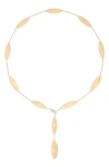 Marco Bicego Lunaria Diamond Twist Necklace In Gold