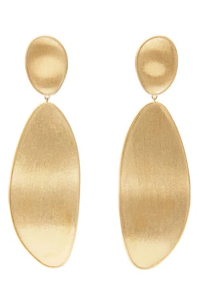 Marco Bicego Lunaria Double Drop Earrings In 18k Yellow Gold