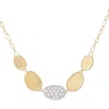 Marco Bicego Lunaria Frontal Necklace In Yellow Gold