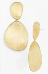 Marco Bicego 18k Yellow Gold Lunaria Two Drop Earrings In Yellow Gold