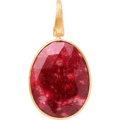 Marco Bicego Lunaria Thulite Pendant In Red