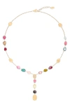 Marco Bicego 18k Yellow Gold Lunaria Tourmaline Multicolor Tourmaline & Diamond Lariat Necklace, 16.5-18 In Gold