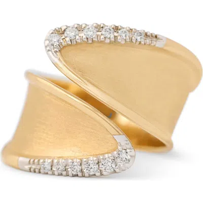 Marco Bicego Lunaria Twist Diamond Ring In Gold