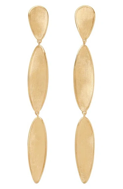 Marco Bicego 18k Yellow Gold Lunaria Twist Triple Drop Earrings