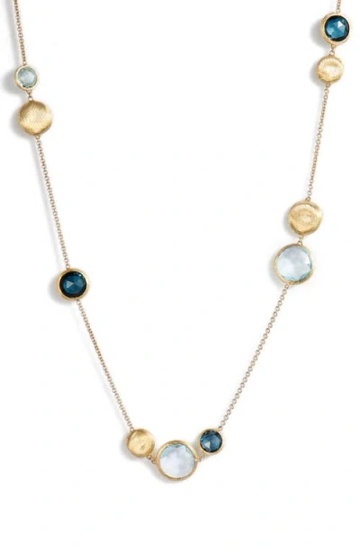 Marco Bicego Marco Biecego Jaipur 18k Yellow Gold London Blue Topaz Necklace