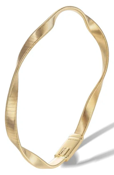 MARCO BICEGO MARCO BICEGO MARRAKECH 18K YELLOW GOLD TWISTED SUPREME BRACELET