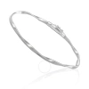 MARCO BICEGO MARCO BICEGO MARRAKECH COLLECTION 18K WHITE GOLD TWISTED STACKABLE BANGLE