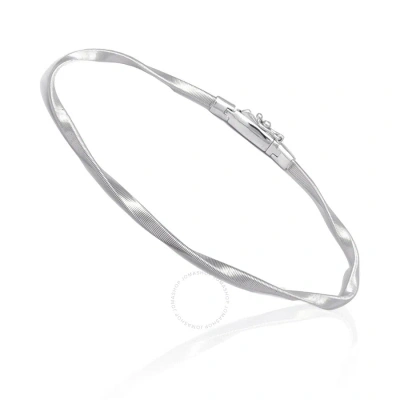 Marco Bicego Marrakech Collection 18k White Gold Twisted Stackable Bangle