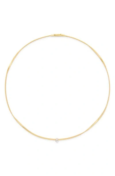 Marco Bicego Marrakech Diamond Coil Necklace In Gold