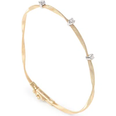 Marco Bicego Marrakech Diamond Station Bracelet In Gold