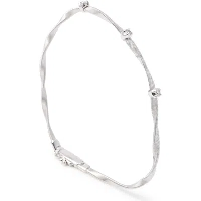 Marco Bicego Marrakech Diamond Station Bracelet In Metallic