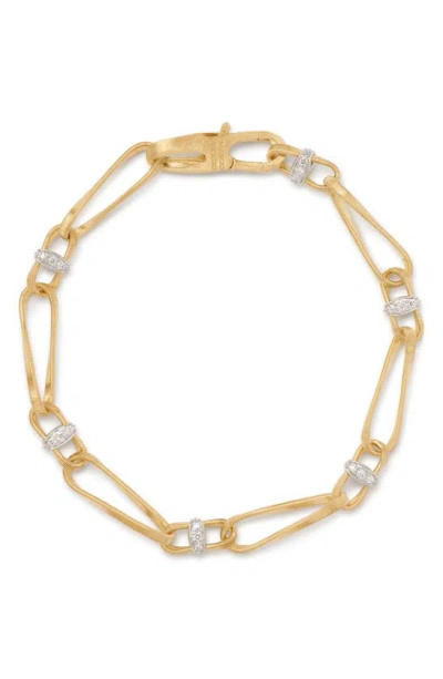 Marco Bicego Women's Marrakech Onde Two-tone 18k Gold & 0.3 Tcw Diamond Chain Bracelet In Yellow Gold