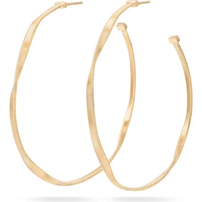 Marco Bicego Marrakech Twist Hoop Earrings In Gold