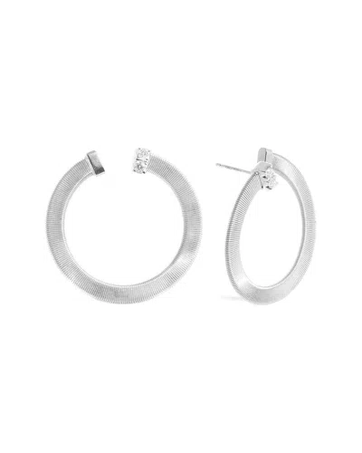Marco Bicego Masai 18k Diamond Earrings In Silver
