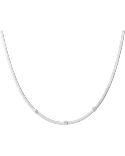Marco Bicego Masai 18k Diamond Necklace In Silver