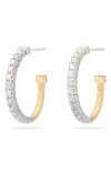 Marco Bicego Masai 18k Gold Coil & Diamond Hoop Earrings In 18k Yellow Gold