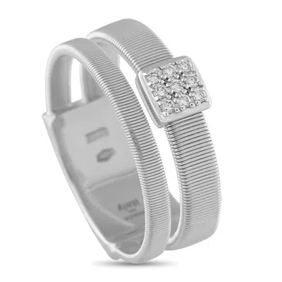 Marco Bicego Masai Coil 18k White Gold 0.07ct Diamond Ring Mb20-070225