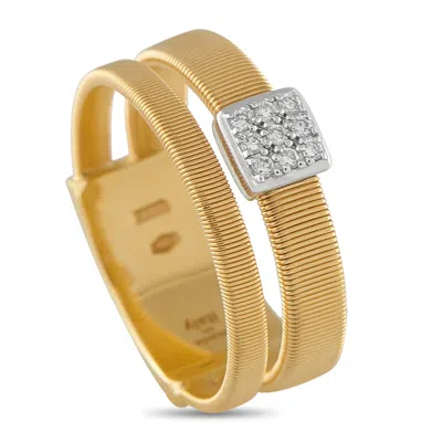 Marco Bicego Masai Coil 18k Yellow Gold 0.07ct Diamond Ring Mb19-070225