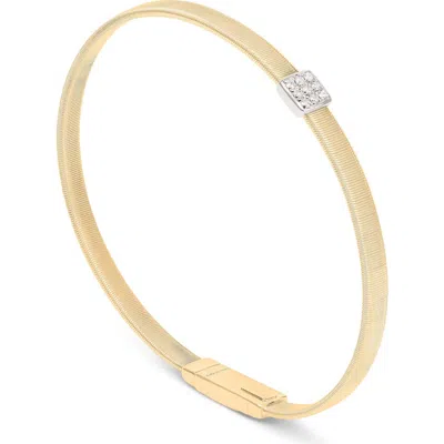 Marco Bicego Masai Pavé Diamond Stackable Bracelet In Gold