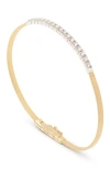 Marco Bicego 18k Yellow Gold Masai Diamond Bar Small Stackable Bracelet In 18k Yellow Gold