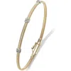Marco Bicego Masai Small Station Diamond Bracelet In 18k Yellow Gold