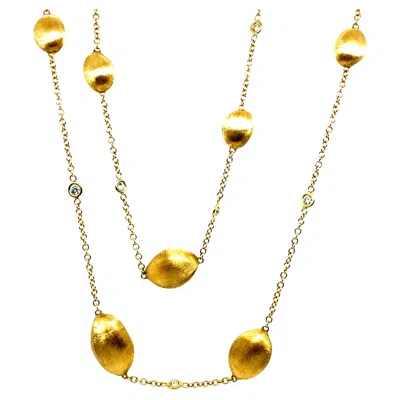 Pre-owned Marco Bicego Modern Gold 1 Carat Natural Diamond 36-inch Necklace By  Italy In Multi
