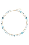 Marco Bicego Paradise Mixed Topaz Necklace In 18k Yellow Gold