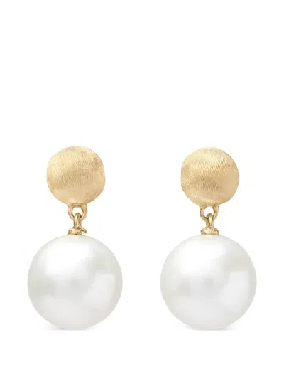 Marco Bicego Pearl Drop Earrings In Gold