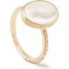 Marco Bicego Siviglia 18k Yellow Gold, Diamond & Mother-of-pearl Ring