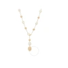 MARCO BICEGO MARCO BICEGO SIVIGLIA COLLECTION 18K YELLOW GOLD AND MOTHER OF PEARL LARIAT NECKLACE WITH ADJUSTABLE