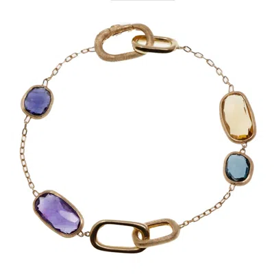 Marco Bicego Topaz Murano Link Bracelet In Gold