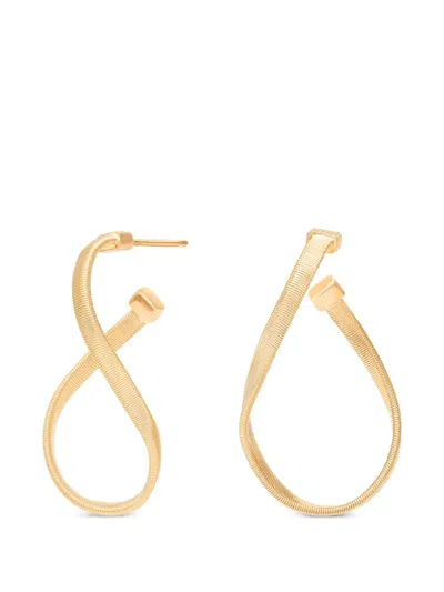 Marco Bicego Twisted Hoop Earrings In Gold