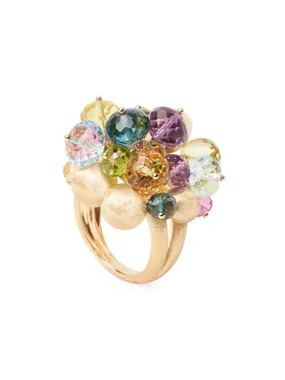 Marco Bicego Women's Africa 18k Yellow Gold & Multi-gemstone Beaded Cocktail Ring