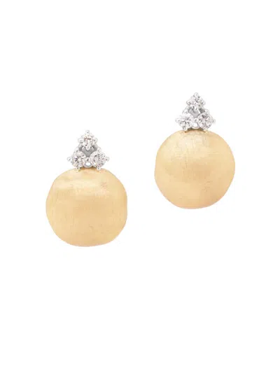 Marco Bicego Beaded Drop Earrings In 18k Yellow Gold