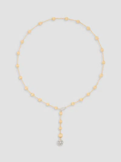 Marco Bicego Women's Africa Two-tone 18k Gold & 1.42 Tcw Diamond Beaded Lariat Necklace In Yellow Gold