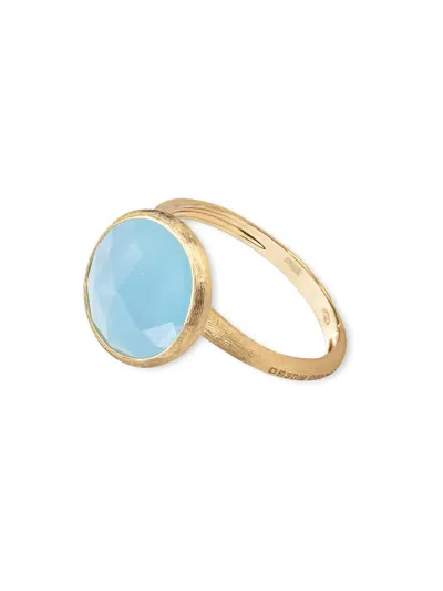 Marco Bicego Women's Jaipur Color 18k Yellow Gold & Aquamarine Cocktail Ring