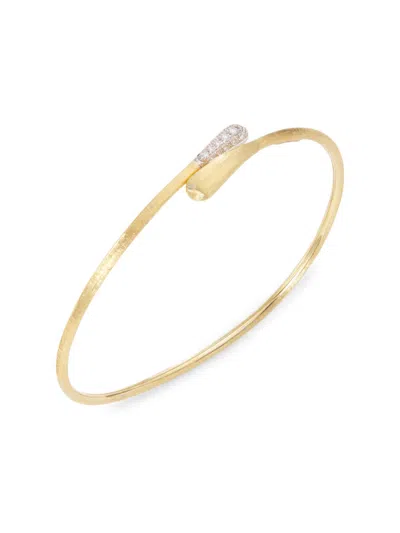 Marco Bicego Women's Lucia Two-tone 18k Gold & Diamond Bangle