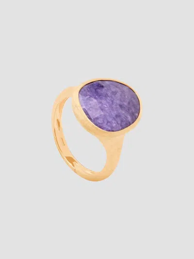 Marco Bicego Women's Lunaria 18k Yellow Gold Charoite Ring