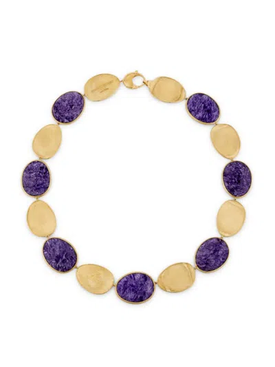 Marco Bicego Women's Lunaria Color 18k Yellow Gold & Charoite Necklace
