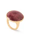 MARCO BICEGO WOMEN'S LUNARIA COLOR 18K YELLOW GOLD & THULITE COCKTAIL RING