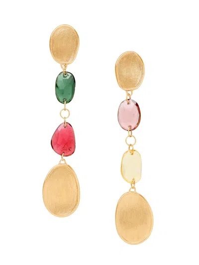 Marco Bicego Women's Lunaria Color 18k Yellow Gold & Tourmaline Drop Earrings