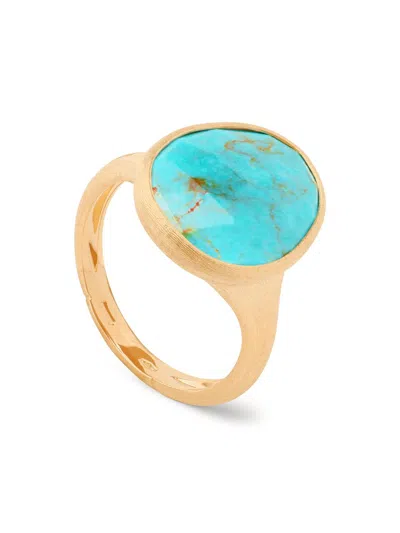 Marco Bicego Women's Lunaria Color 18k Yellow Gold & Turquoise Ring