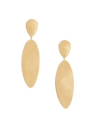 Marco Bicego Women's Lunaria Twist 18k Yellow Gold Double-drop Earrings