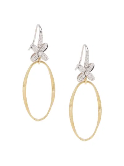 Marco Bicego Women's Marrakech Onde 18k Two-tone Gold & 0.15 Tcw Diamond Drop Earrings